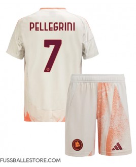 Günstige AS Roma Lorenzo Pellegrini #7 Auswärts Trikotsatzt Kinder 2024-25 Kurzarm (+ Kurze Hosen)